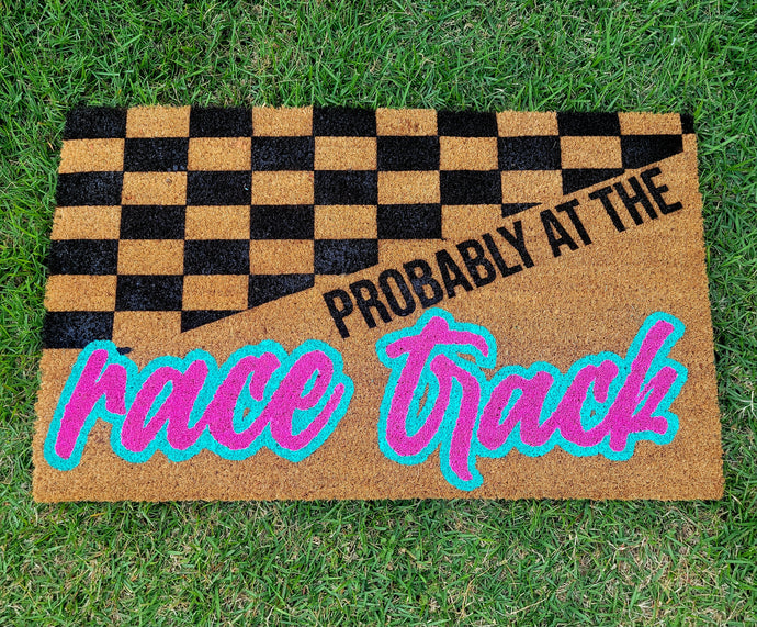 Race Track Doormat