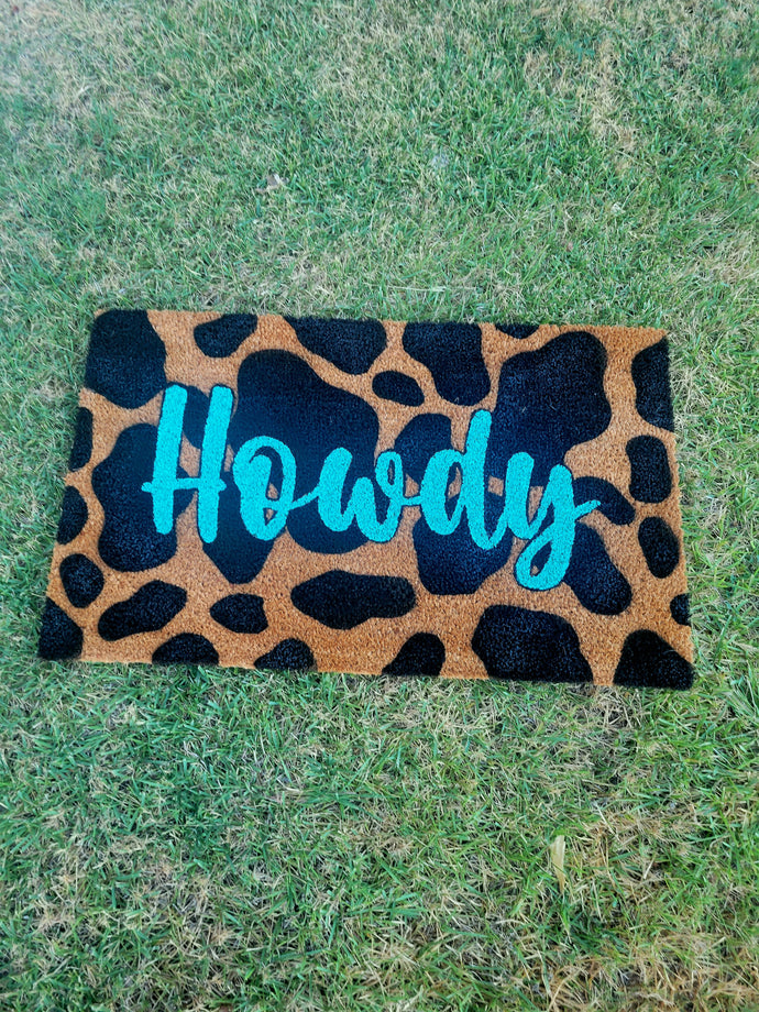 Cow Text Doormat