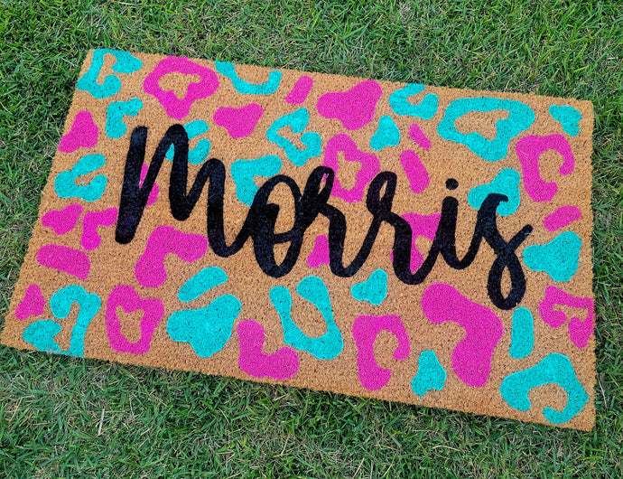 Colored Leopard Text