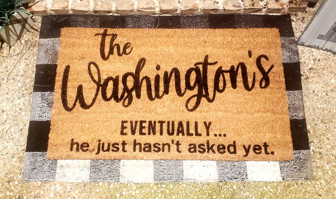 Eventually Engaged Doormat