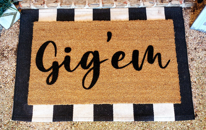 Gig' em Doormat
