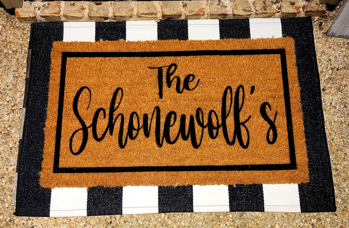 Family Name Doormat