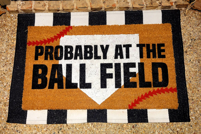 Baseball Doormat