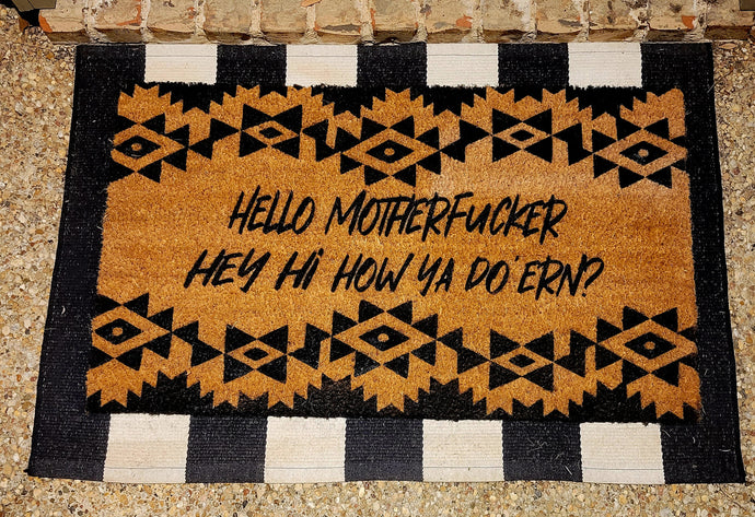Aztec How Ya Do'ern Doormat