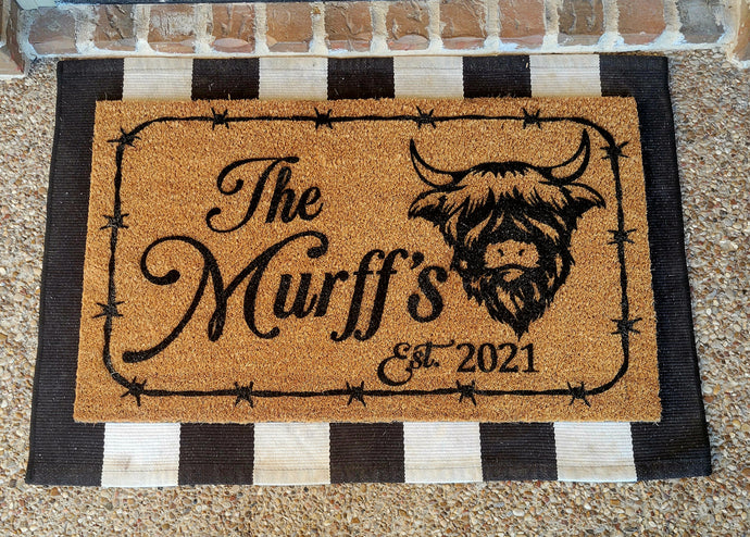 Highland Cow Doormat