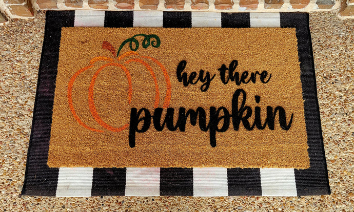 Hey Pumpkin Doormat
