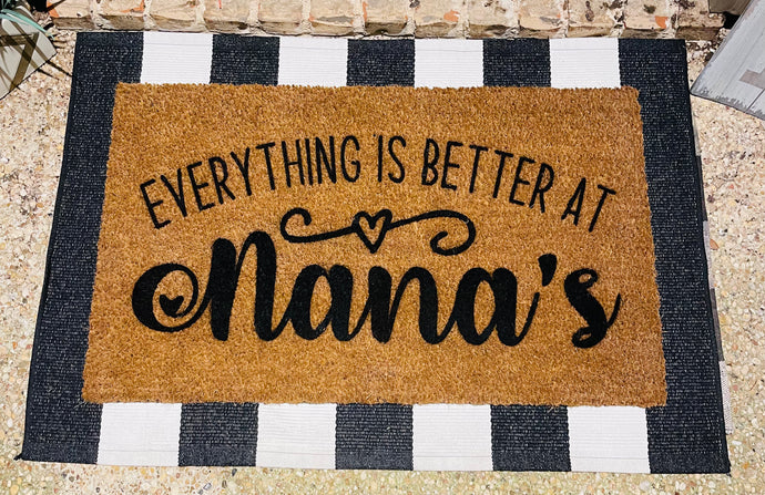 Better at Nana’s Doormat