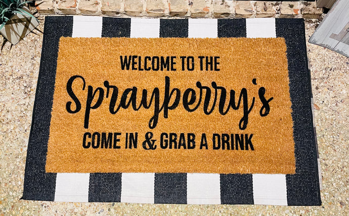 Grab a Drink Doormat